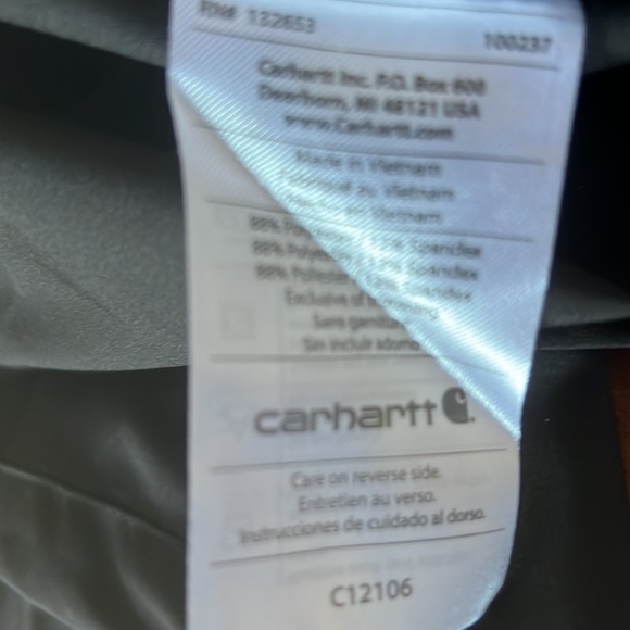 Carhartt Cross Flex Force Scrub Top Black - Picture 9 of 9